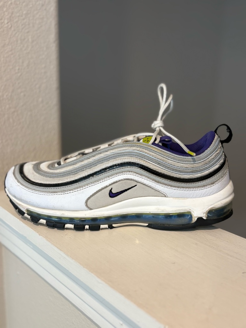 Nike Mens Air Max 97 Kaomoji White Shoes (DD9598-100) Size 11 - Picture 6 of 12